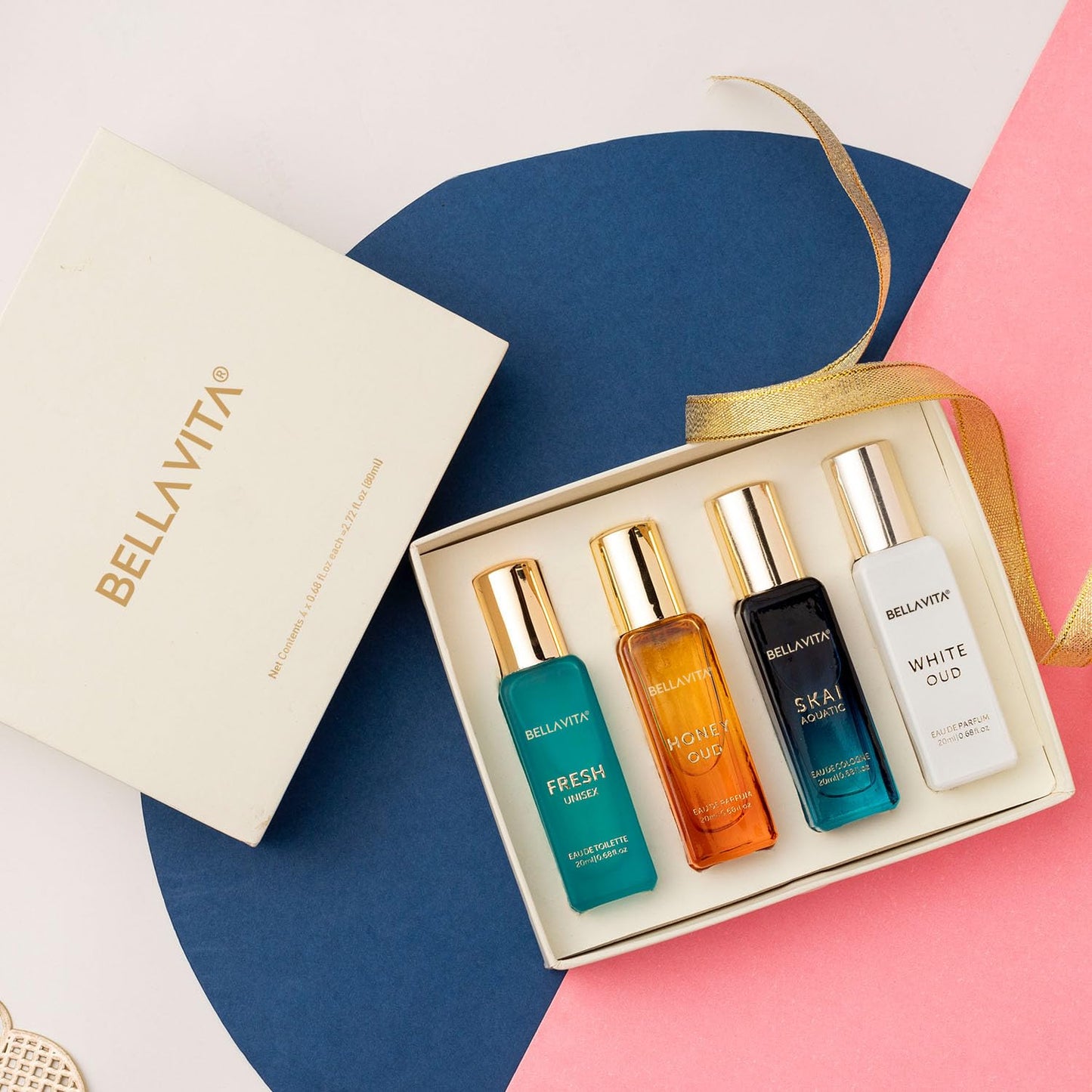 Bella Vita Luxury Gift Set Combo for Women - Date Woman & Women's Gift Set | Pink Pepper, Red Fruit, Jasmine, Oud | Long Lasting Perfume for Women |Vegan & Cruelty free - (4 * 20 ML + 100 ML)