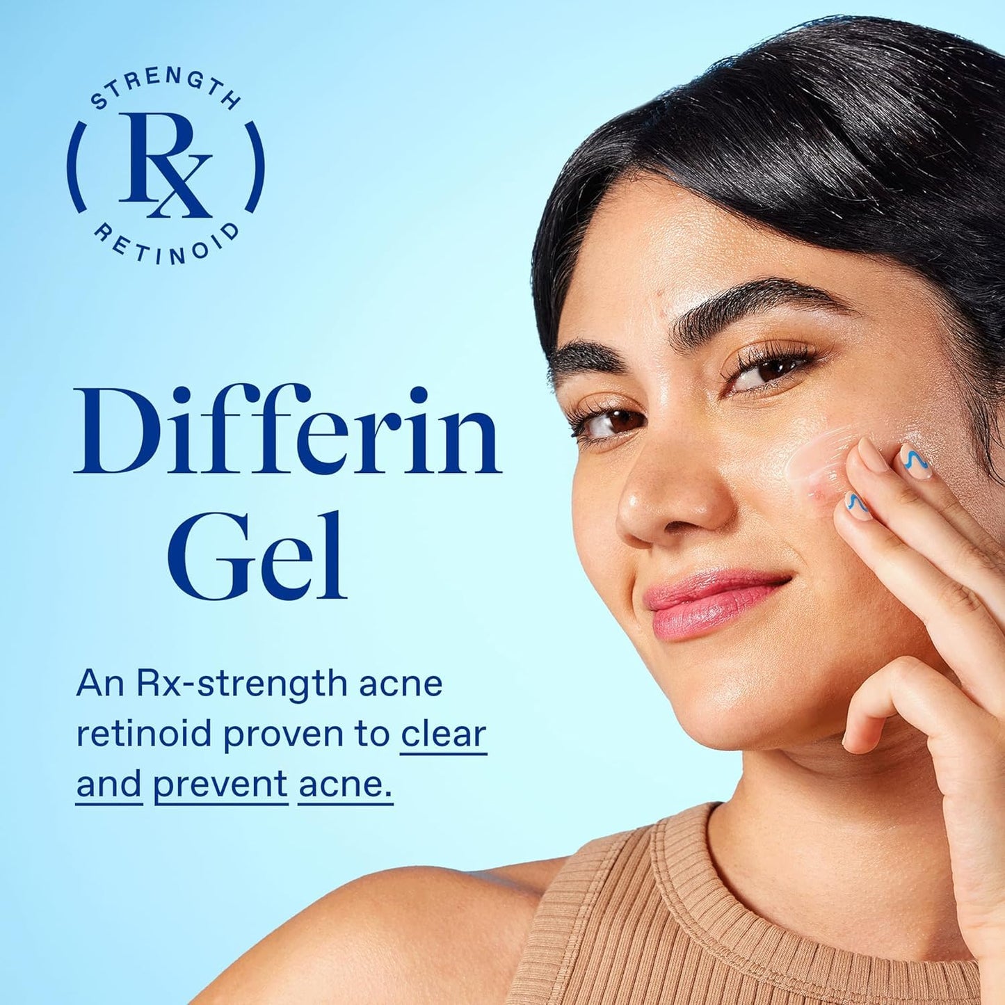 Differin Acne Treatment Gel - 0.1% Adapalene Retinoid for Acne Prone Skin | 15g Tube
