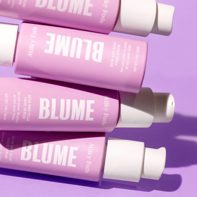 Blume Milky Fade Vitamin C Serum - Dark Spot Corrector with Niacinamide & Hyaluronic Acid | Vegan Hydrating Formula (1 oz)