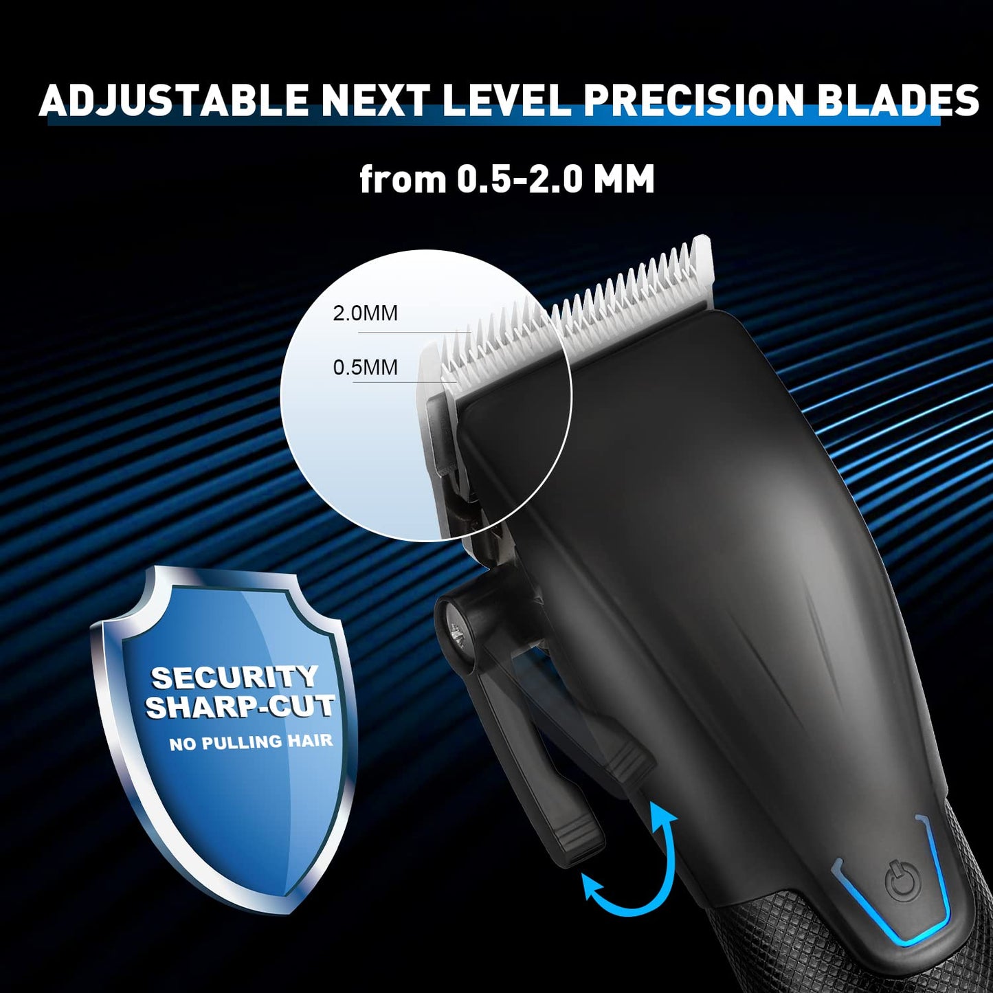 Karrte Professional Hair Clippers and Trimmer Set for Men, T-Shaper Trimmer & Foil Shaver, Nose & Ear Hair Trimmer, Cordless Clippers and Grooming Set, Hair Cutting Kit