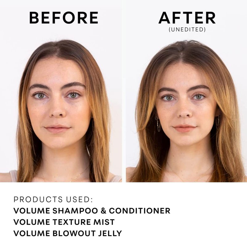 NatureLab.TOKYO Perfect Volume Conditioner - Conditioner for Flat, Limp Hair - Restores Thickness, Builds Volume, and Reduces Breakage for Full Strands - Japanese Hair Care - Refill Pouch, 22.9oz