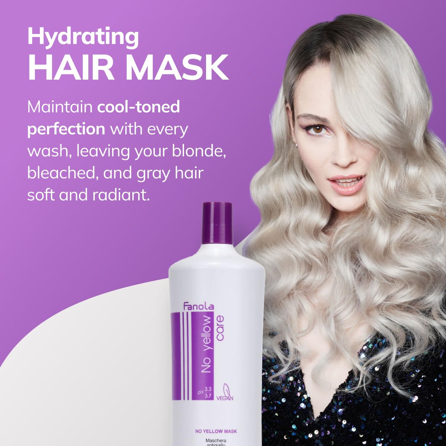 Fanola No Yellow Shampoo Bundle with No Yellow Mask
