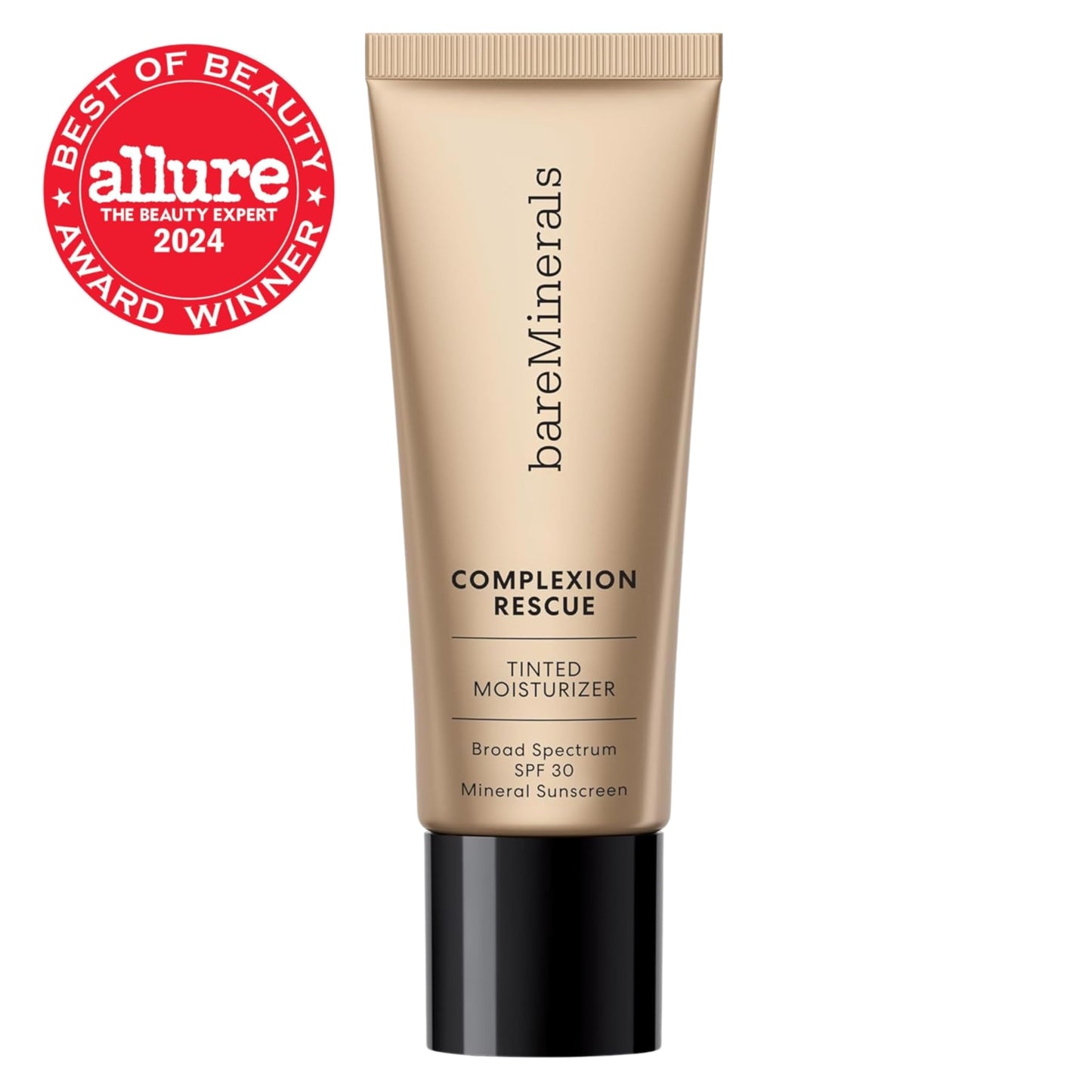 bareMinerals Complexion Rescue Tinted Moisturizer for Face with SPF 30, Full Size, Mahogany 11.5, Vegan, Cruelty-Free & Dermatologist-Tested