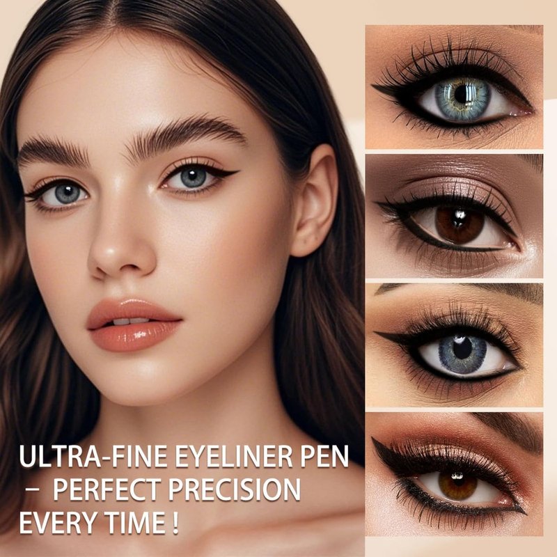 Black Eyeliner Pencil Set - 12 Pcs Waterproof Gel for Bold, Defined Eyes | Retractable Design