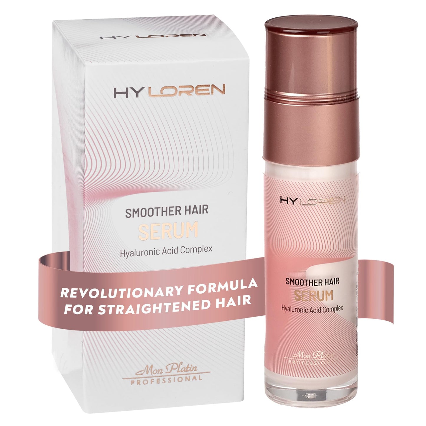 Mon Platin Professional Hair Care Product Serum with Hyaluronic Acid for Straightened Hair, 1.69 Fl Oz