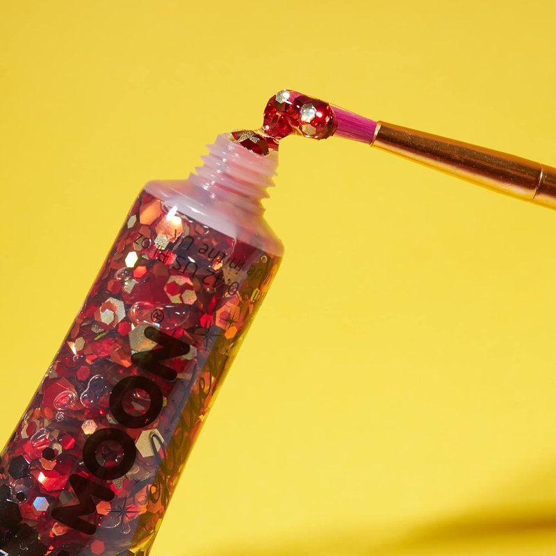 Mystic Chunky Glitter Gel - 5 Vibrant Face Paint Colors - 0.40fl Each
