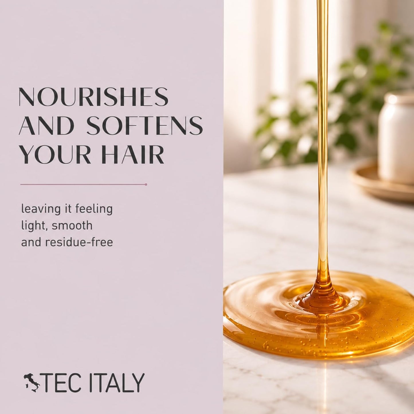 Essential Oil Hair Treatment - Lightweight Nourishing Hair Oil for All Hair Types | Smooths, Hydrates, Adds Shine - 4.22 fl oz