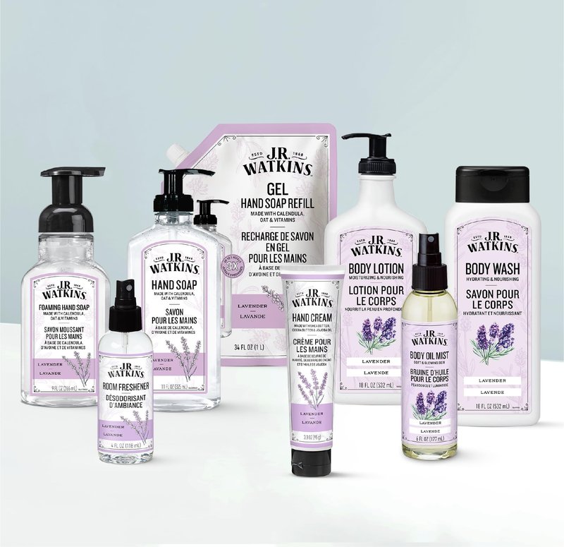 J.R. Watkins Naturally Hydrating Body Oil Mist, Lavender, 6 fl oz, 2 Pack