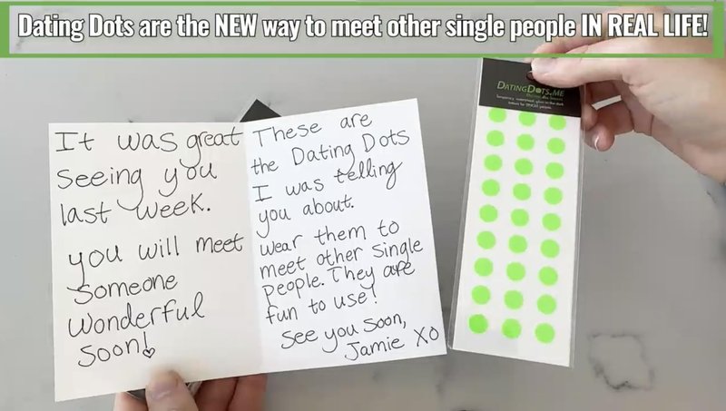 Dating Dots New Fun Game to Meet Singles with Temporary Tattoos | Effective Ice Breaker for Dating | Waterproof, Glow in the Dark | Unique Party Game for Singles