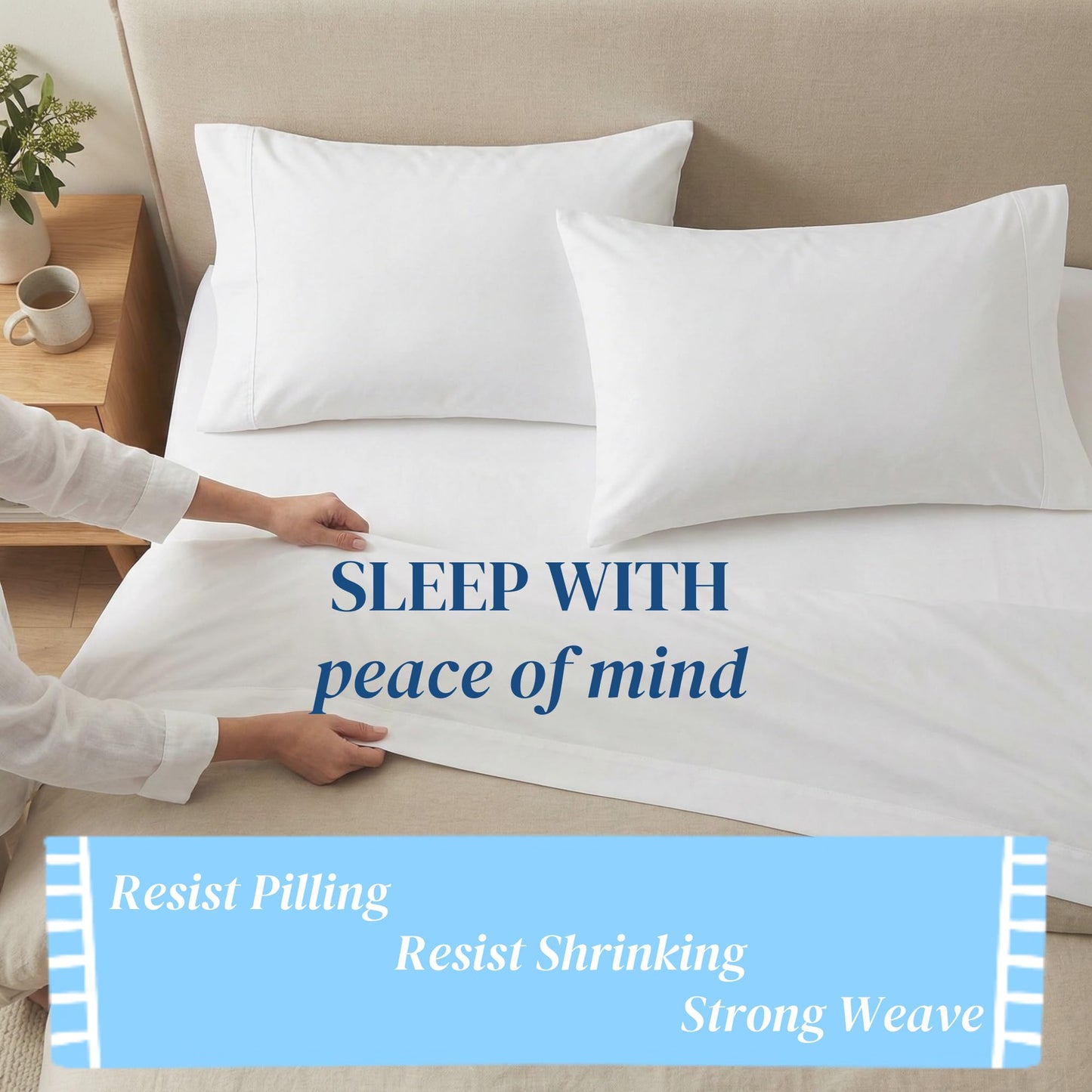 Beckham Hotel Collection Cooling Pillowcases for Hot Sleepers, Standard/Queen Size Set of 2, Cool Bedding, Envelope Closure, Silky Soft, Breathable, Moisture-Wicking, Gray