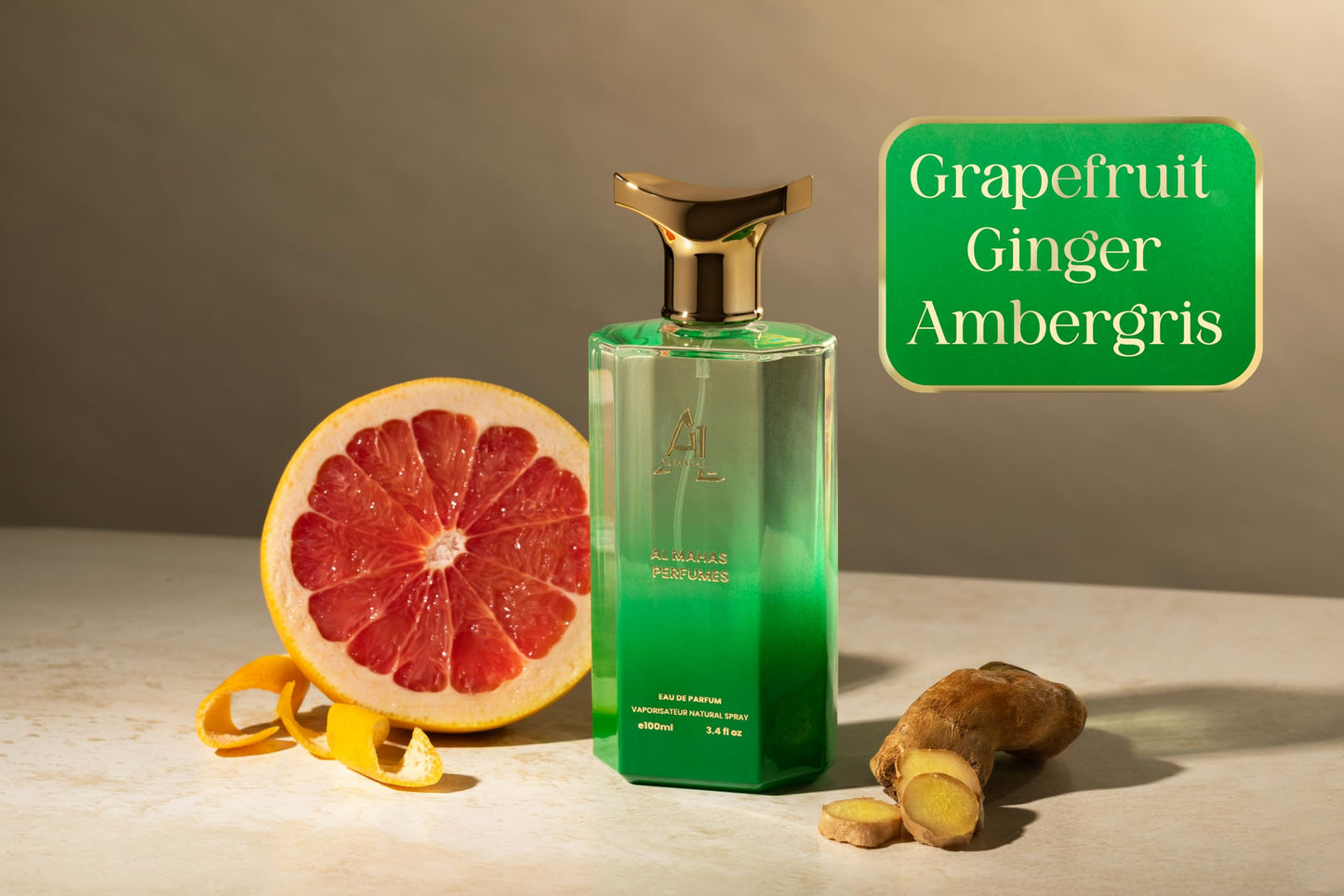 AL MAHAS Lime&Site Perfume - Eau de Parfum 100 ml (3.4 Oz) Long Lasting Fresh Unisex Perfume, Citrus & Lime Cologne. Notes: Fresh ginger, Grapefruit, Labdanum, Ambroxan, Cascalone, Ambergris