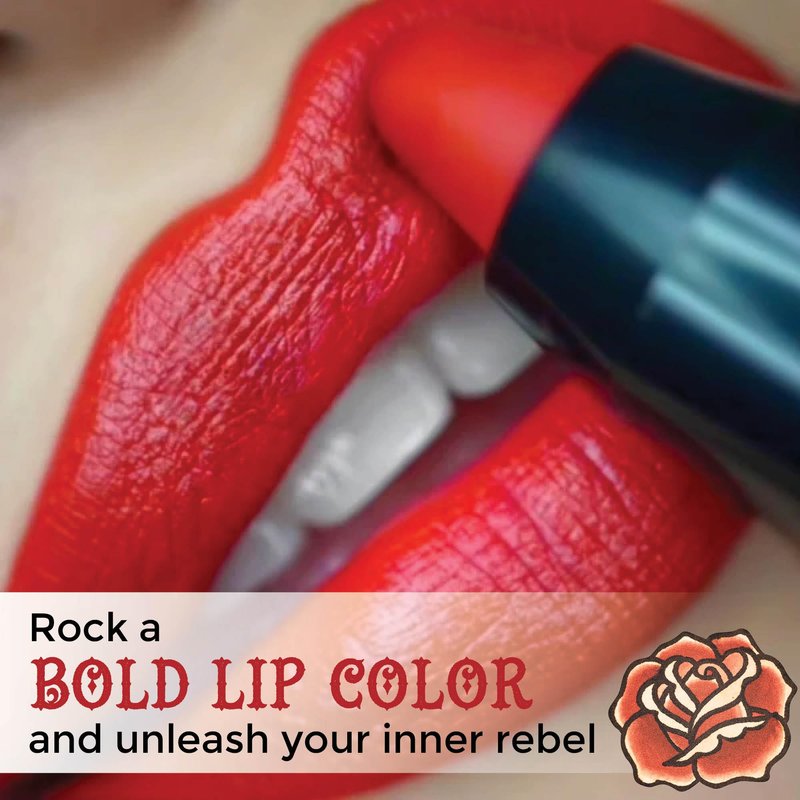 Reina Rebelde Fresa Bold Lip Color Stick High Pigmentation Deep Berry Red Lipstick/Moisturizing Full-Coverage with Satin Finish/High Density/Vegan & Cruelty, Paraben, Phthalate-Free