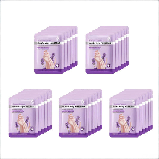 Chicwe 30 Pairs of Hand Masks Moisturizing Glove, Hydrating Hand Masks for Dry Peeling Hands, Exfoliating Collagen Gloves for Smooth Hands (Lavender)