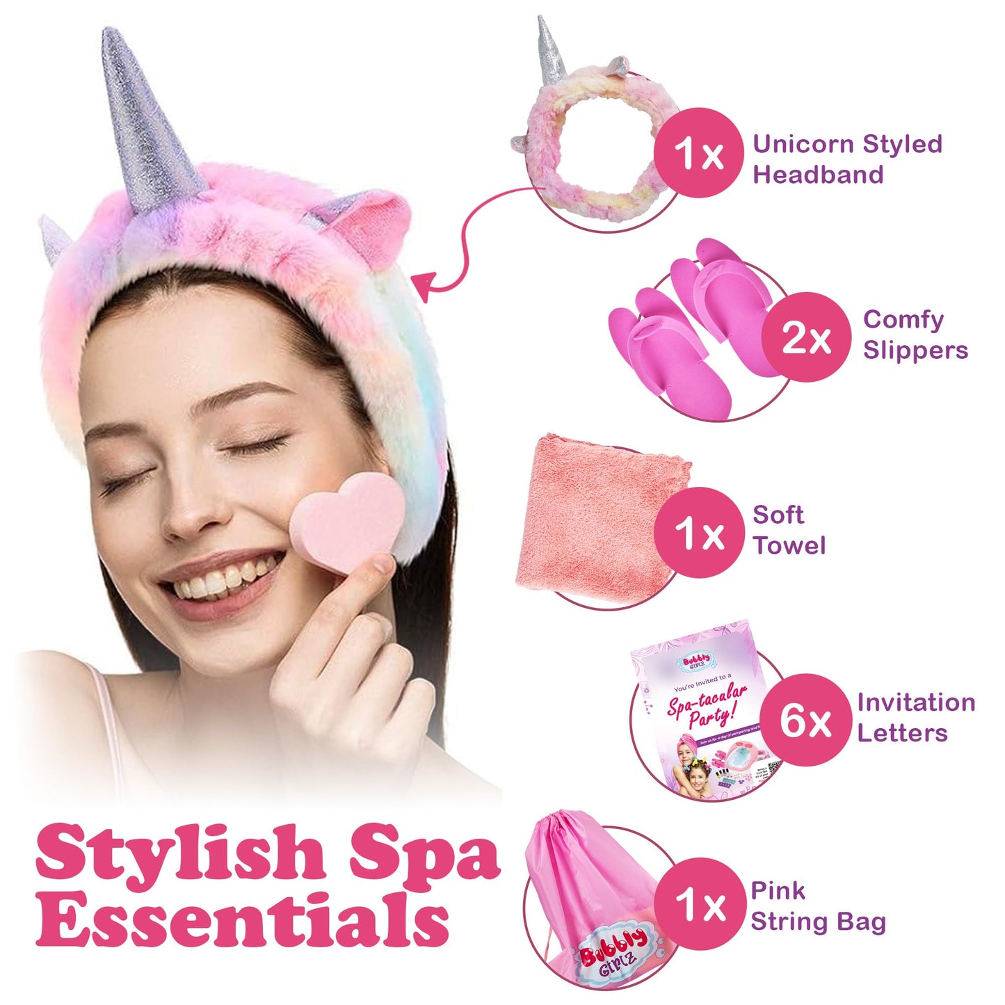 Kids Spa Day Kit for Girls, 42+ Piece Spa Toys with Waterfall Foot Spa, Nail Spa Kit, Pedicure and Manicure Accessories, Perfect Spa Kit for Girls Ages 6 7 8 9 10 11 12, Fun Birthday Gift