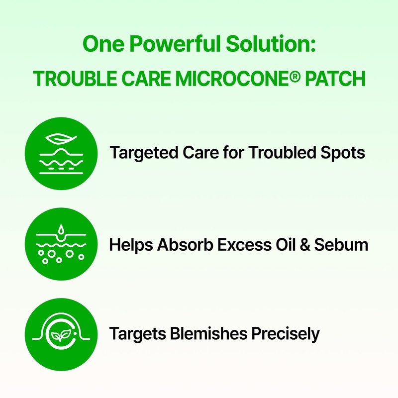 ACROPASS Trouble Care Microcone Acne Patch, Spot Care for Early Pimple and Zits, Hydrocolloid & Niacinamide for Blemishes (Regular Size 24count)