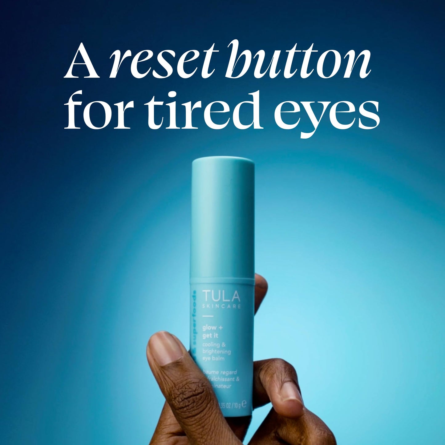 TULA Skin Care Glow & Get It Cooling & Brightening Eye Balm 0.35 oz + Pink 'Spresso Energizing Eye Balm 0.35 oz, 2 Piece Set