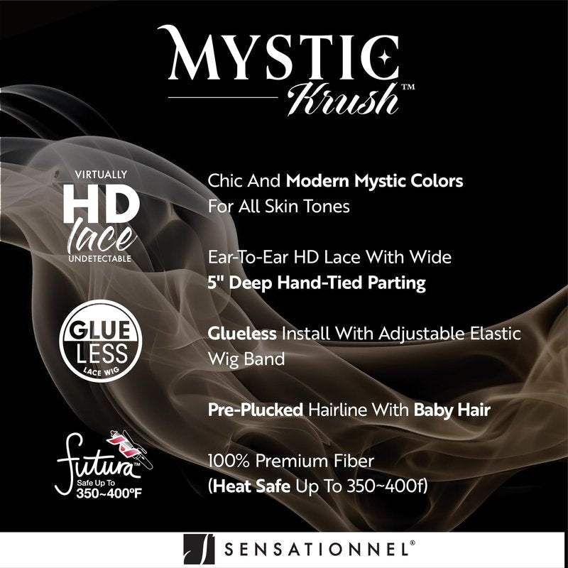 Sensationnel Shearmuse Mystic Krush Lacewig - Lila Glueless Synthetic Preplucked Hairline Deep Laceparting Hand Tied (OLIVEBEIGE)