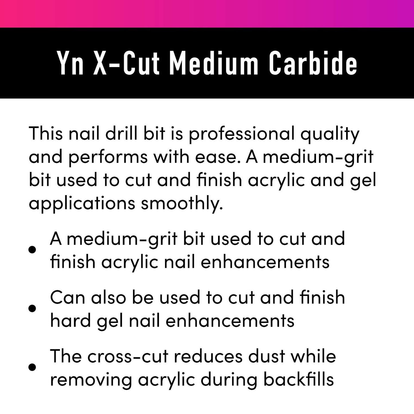 Young Nails Yn X-Cut Medium Carbide