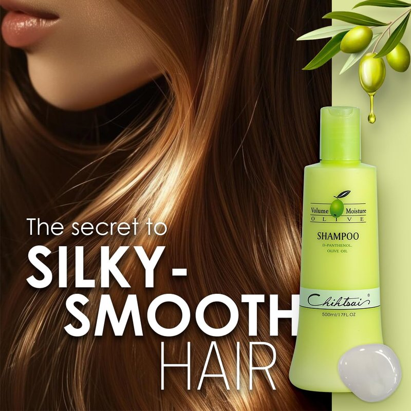 Chihtsai Volume Moisture Olive Shampoo (17oz/500ml)