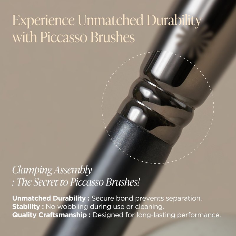 Piccasso 798 Flat Eyeliner Brush – Professional Thin Angled Brush for Gel and Liquid Eyeliner, Soft Bristles for Tightlining and Lash Line, Eye Makeup and Facial Brush from K-Beauty Brand