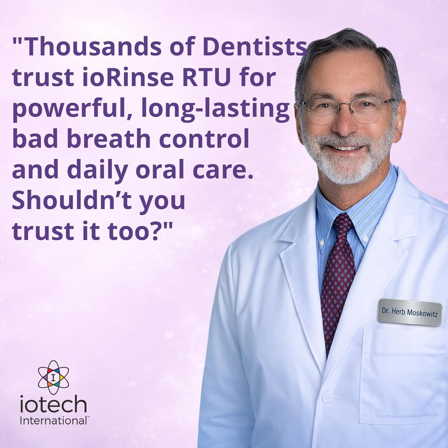 Professional Strength ioRinse RTU - Powerful Breath Freshener | Soft Mint, 16.9 oz