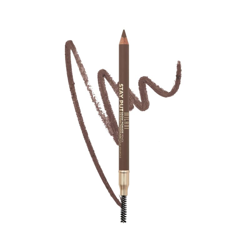 Milani Stay Put Brow Pomade Pencil - Vegan Cruelty-Free Eyebrow Filler | Brunette, 0.03 Ounce