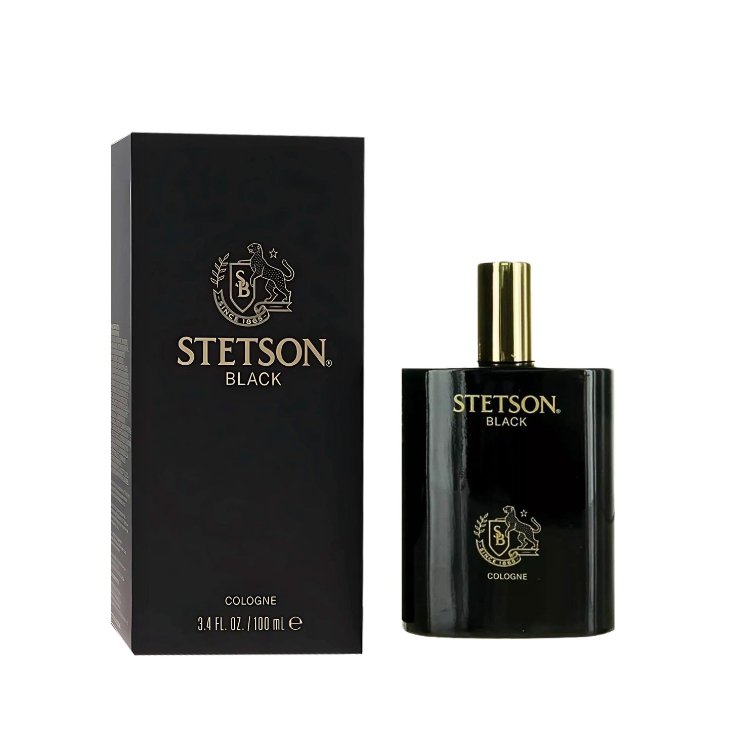 Stetson Black Cologne for Men Spray 3.4 Ounces