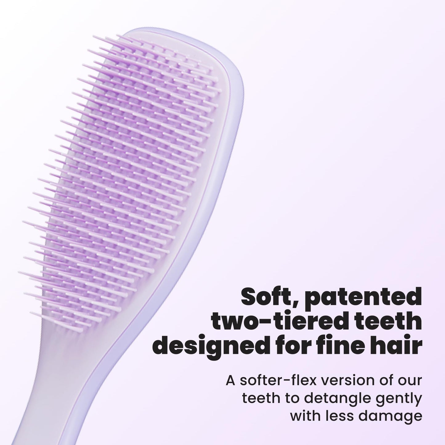 Tangle Teezer Fine & Fragile Ultimate Detangler Brush, Dry & Wet Hair Brush to Detangle & Reduce Breakage