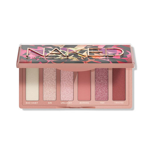 Urban Decay Naked Mini Sin Eyeshadow Palette - Soft Pink Neutral Eyeshadow Palette, Matte, Metallic, Shimmer & Glitter Finish, 6 Blush-toned Nude Eye Shadows, Travel Friendly Size, Vegan, Cruelty-free