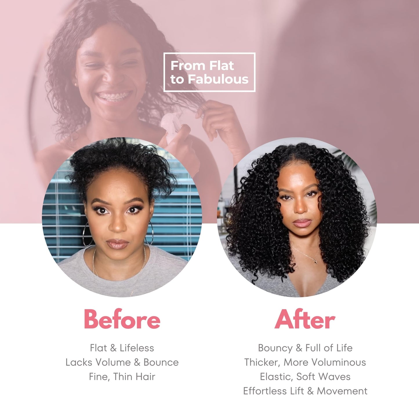 SIYUSI Kinky Curly Clip In Extensions, 14 Inch 3C 4A 100% Brazilian Remy Human Hair Clip Ins, Invisible & Scalp-Friendly, Light Auburn Ombre, 3.52oz, 7Pcs