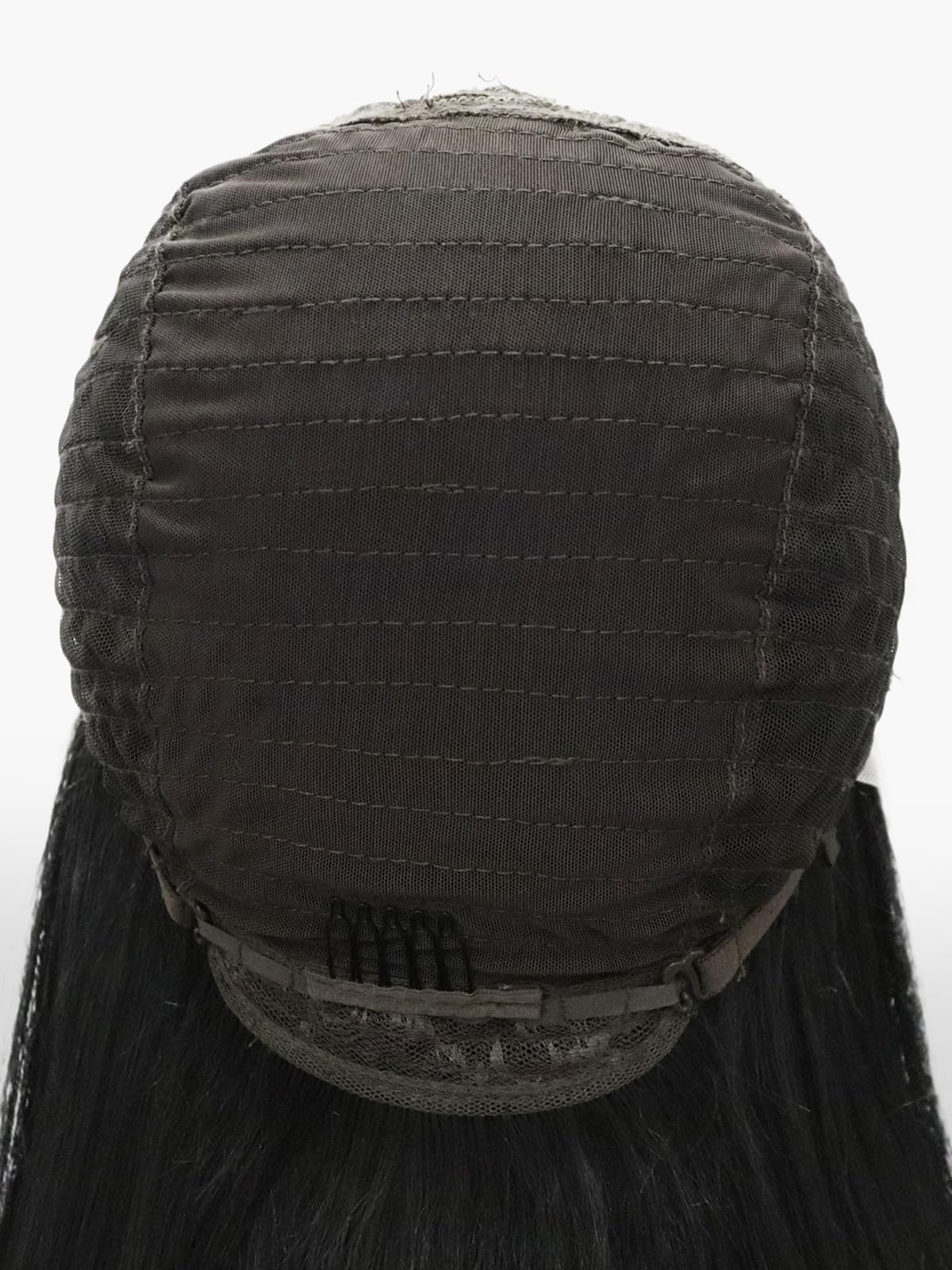 IMSTYLE Jet Black Lace Front Wig: T Part Synthetic Wig, Wolf Cut/Layer Cut Straight Hair Wig 24 Inches Wig