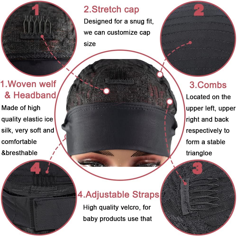 YiweYowe 22 Inch P1B99J Highlight Headband Wig Human Hair 150% Density Grade 8A Unprocessed Brazilian Virgin Hairs Machine Made Burgundy Body Wave Headband Wig Human Hair For Woman