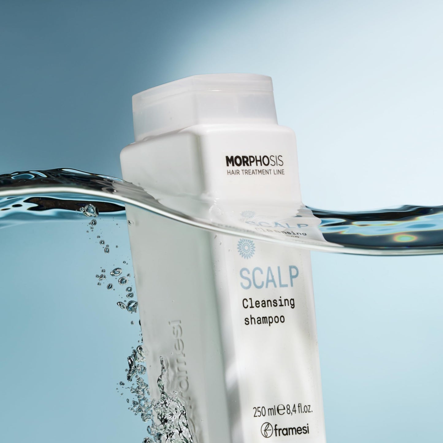 FRAMESI Morphosis Scalp Cleansing Shampoo 8.4 fl oz, Cleanses Hair and Scalp, Clarifying, Removes Buildup, Natural Ingredients, Color Safe