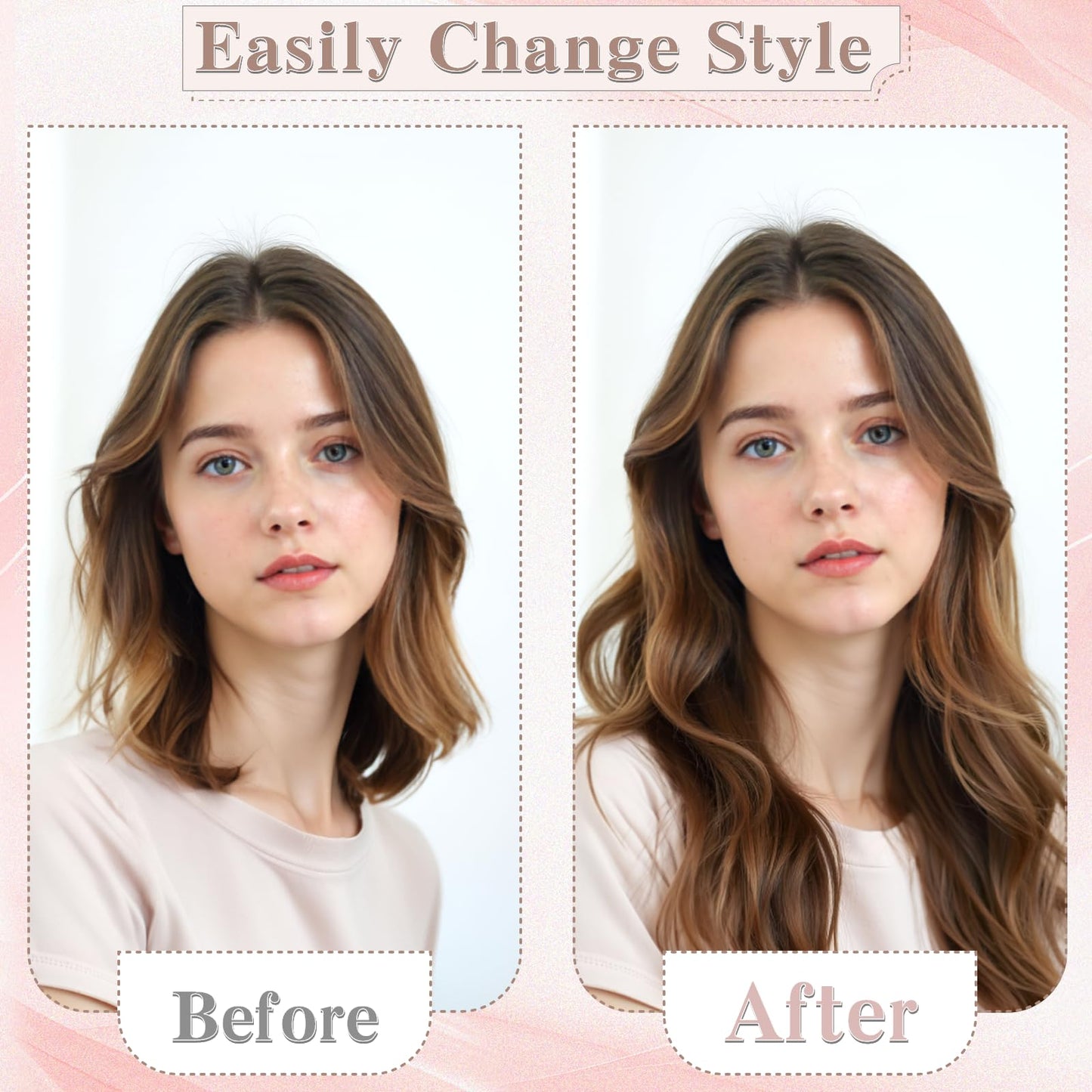 SEGO Short Clip in Hair Extensions for Women, 100% Human Hair, Mini Hairpieces with 2 Clips, Add Hair Volume and Length, 2 Pcs, 6 Inch, 20g, Platinum Blonde