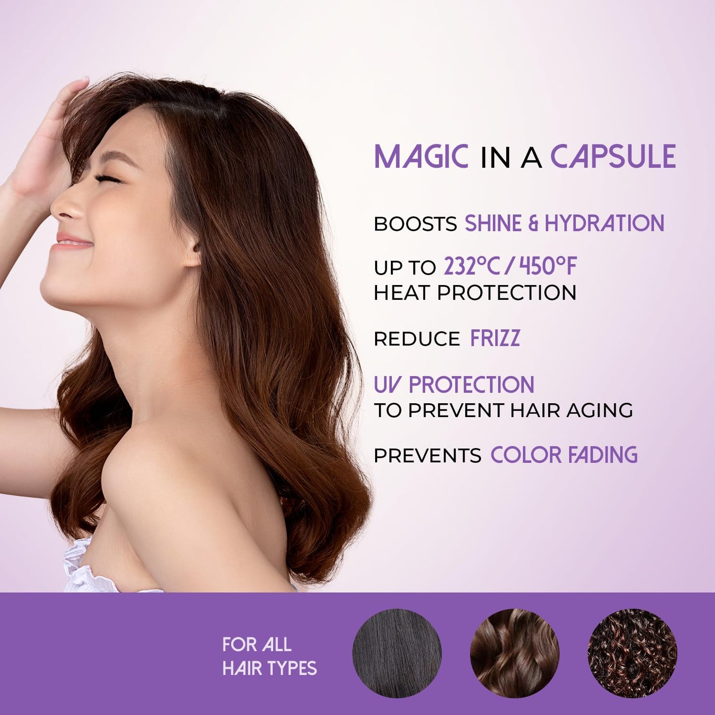 Ellips Hair Oil - Nutri Color Capsules | Heat Protectant for Color-Treated Hair - Adds Shine & Smooths Split Ends - 50 Count
