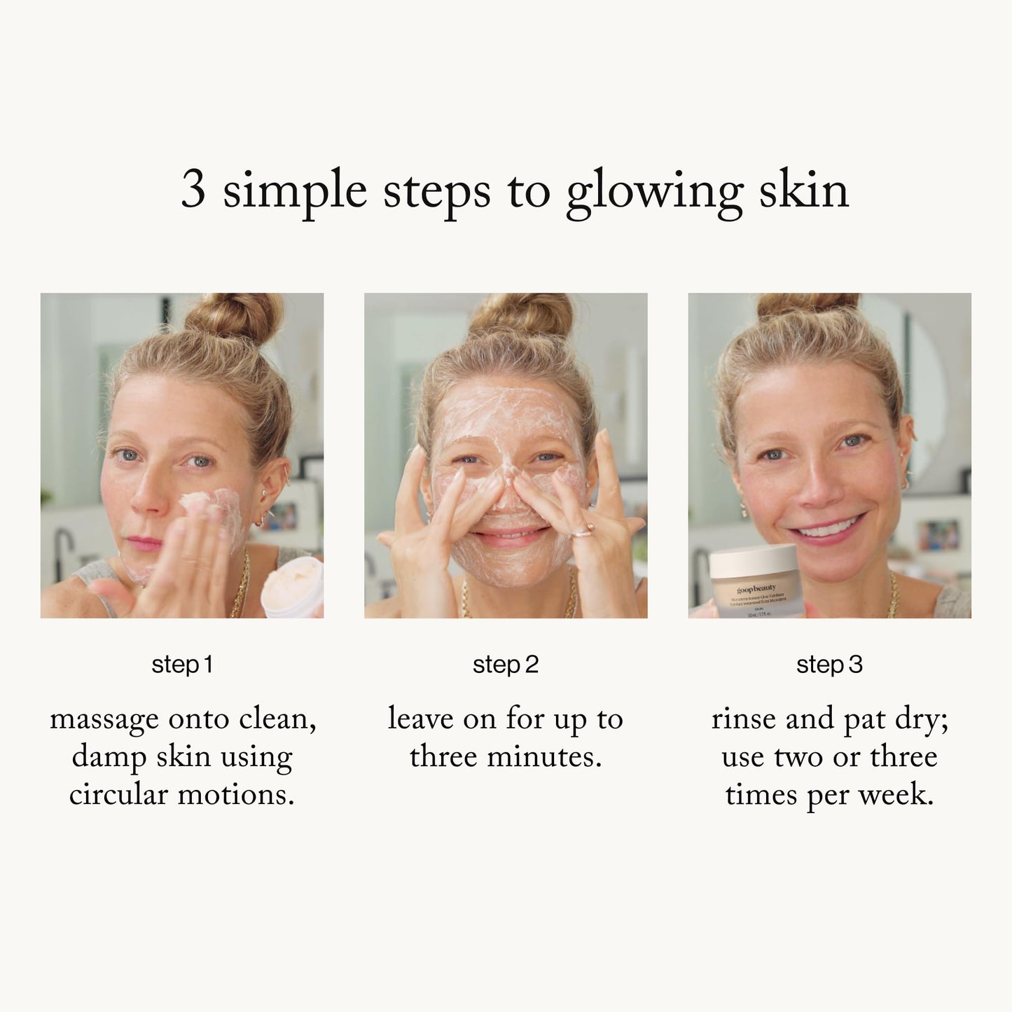 goop beauty Women's Mini Microderm Instant Glow Exfoliator, Multicolor, 0.5 Ounce