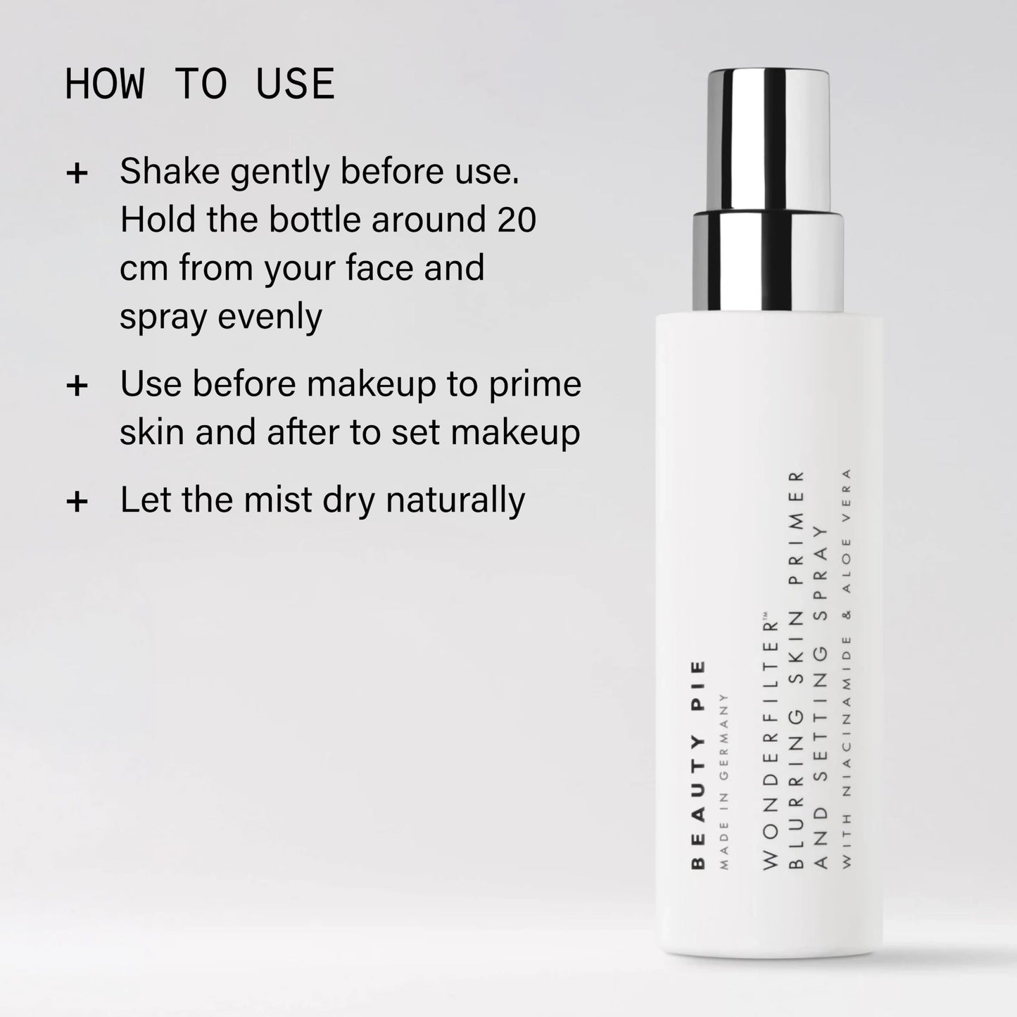 Beauty Pie Wonderfilter Blurring Primer & Setting Spray | Hydrating Primer