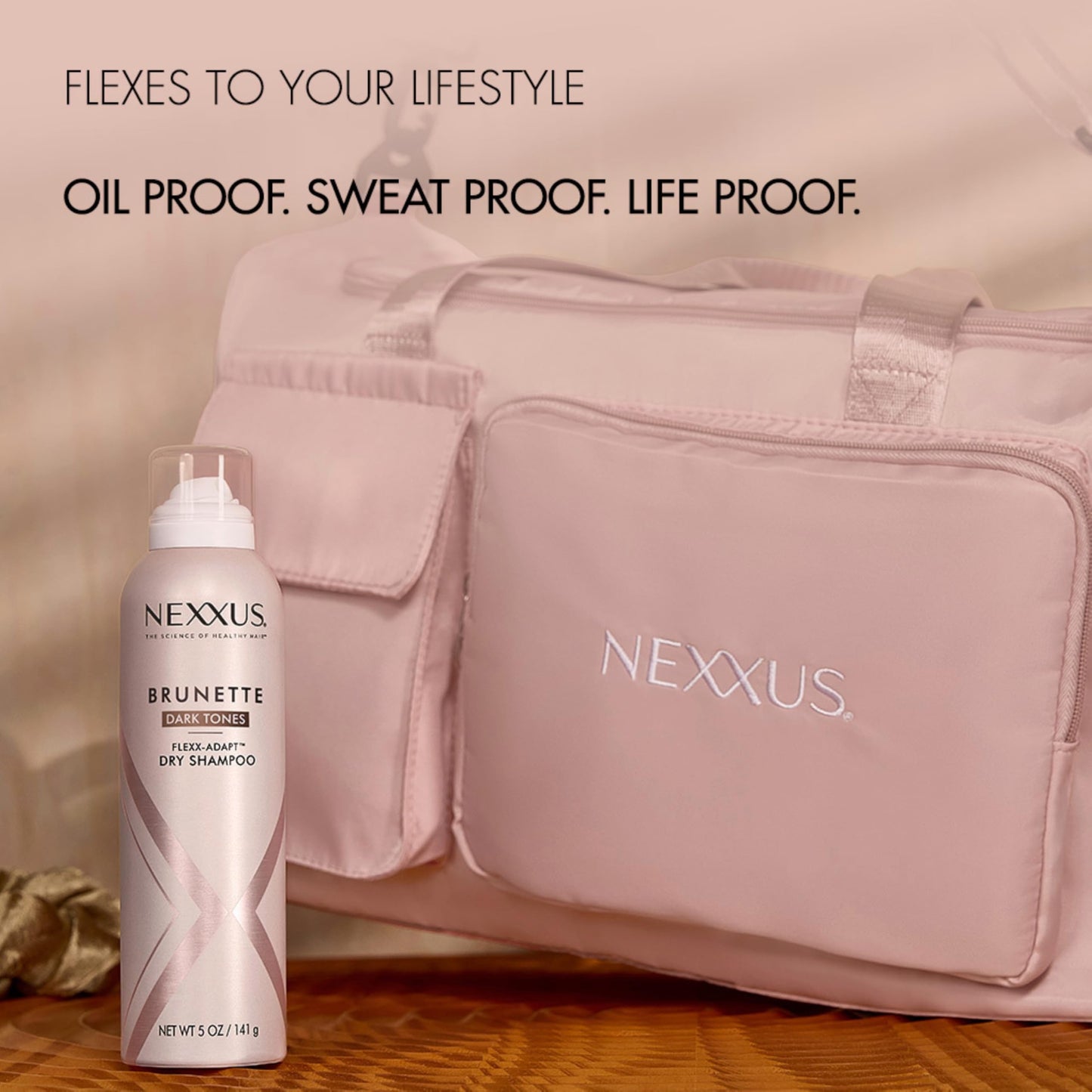 Nexxus Styling Refreshing Dry Shampoo Refresh Brunette Dark Tones Dry Shampoo Powered by Flexx-Adapt™ Technology and Infused with a Protein Complex 5 oz
