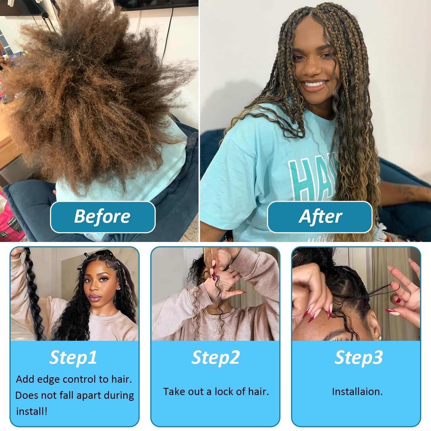 P4/27 Brown Human Braiding Hair Deep Wave Bulk 20 20 20 Inch Unprocessed Brazilian Virgin Hair Highlight Blonde Deep Curly Braiding Hair Extensions 3 Bundle 50 Gram Per Bundle For Black Women