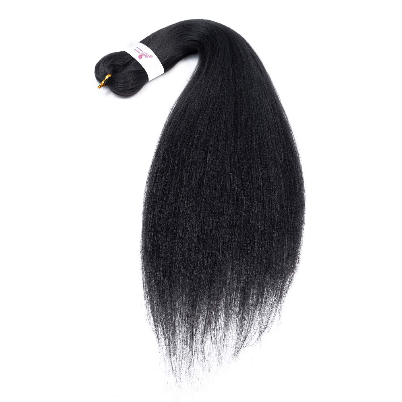 Callia Pre Stretched Braiding Hair 24 Inch 8 Packs Ombre Professional Prestretched Synthetic Braiding Hair Itch Free Yaki Synthetic Hair Extension for Crochet Twist (24Inch, 1B)