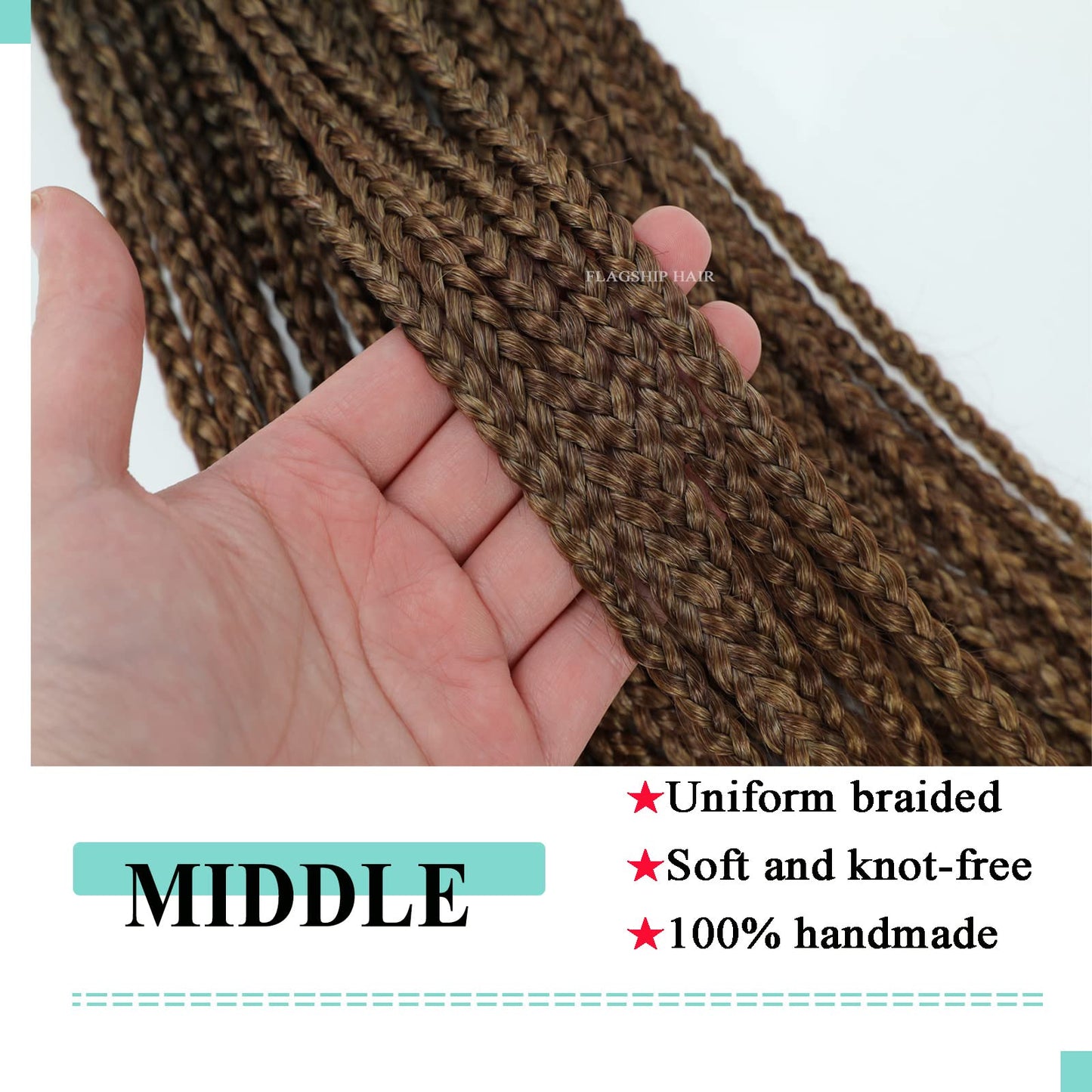 Crochet Box Braids 30 Inch Prelooped 8 Packs 1B/30/27 Ombre Color 3 Tone Long Goddess Box Braids Crochet Hair Crochet Hair 3x Box Braided Crochet Hair Synthetic Braiding Hair Crochet Braids Hair