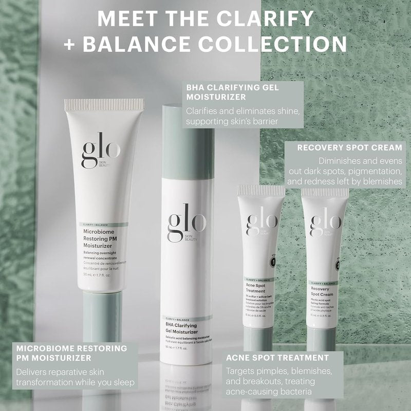 Glo Skin Beauty Recovery Spot Cream - Acne Treatment for Redness, Uneven Tone & Scarring | 0.5 oz