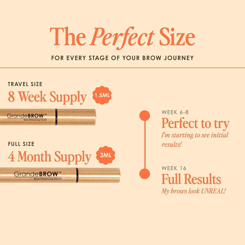 Grande Cosmetics GrandeBROW Brow Enhancing Serum - Fuller, Bolder Eyebrows with Vitamins & Peptides | Cruelty-Free