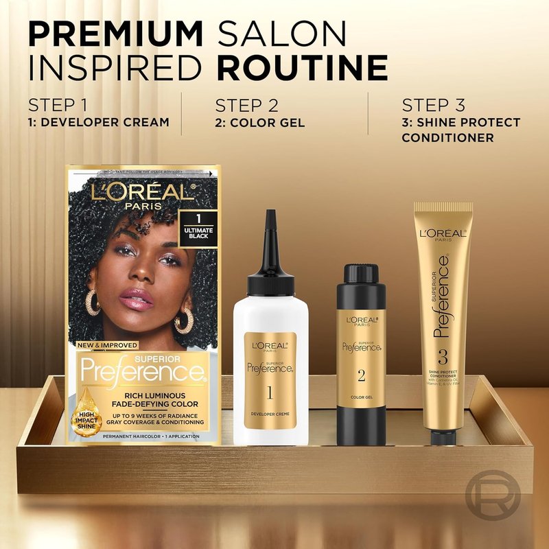 L’Oreal Paris Superior Preference - 5G Medium Golden Brown Hair Color | Long-Lasting & Vibrant Shine
