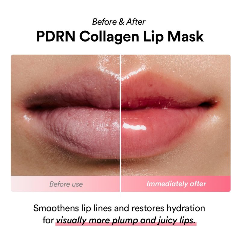 Abib PDRN Vegan Collagen Lip Mask Glazed Jelly 0.38 fl oz | Korean Lip Butter Balm Overnight Sleeping Mask Hydrating Care Moisturizer Treatment for Flakey, Dry Lips