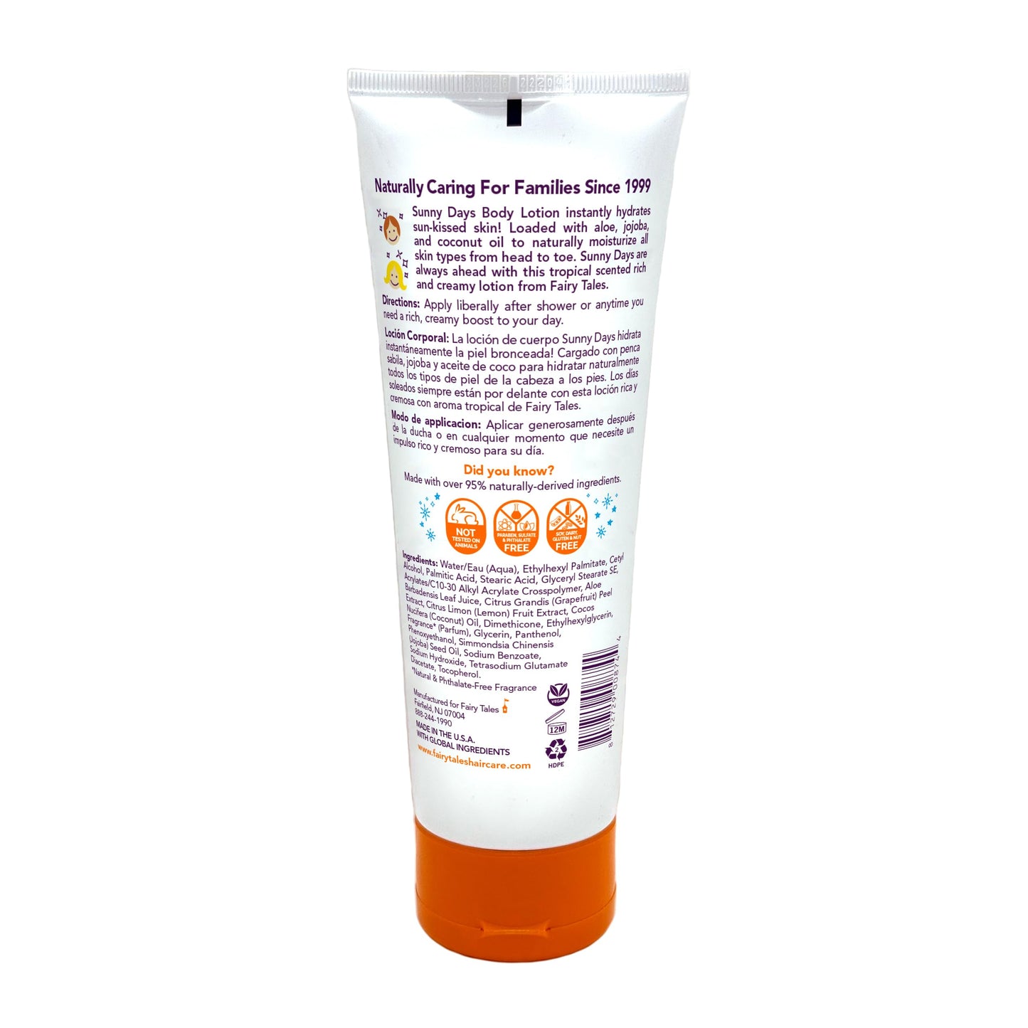 Fairy Tales Sun & Swim After Sun Lotion for Kids - Soothing After-Sun Care with Aloe & Coconut Oil - Hydrates & Nourishes Sun-Drenched Skin - 8 oz