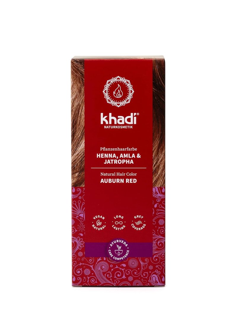 Auburn Red Natural Hair Color - Strong, Deep Red to Rich Mahogany - 3.5 oz Natural Formula