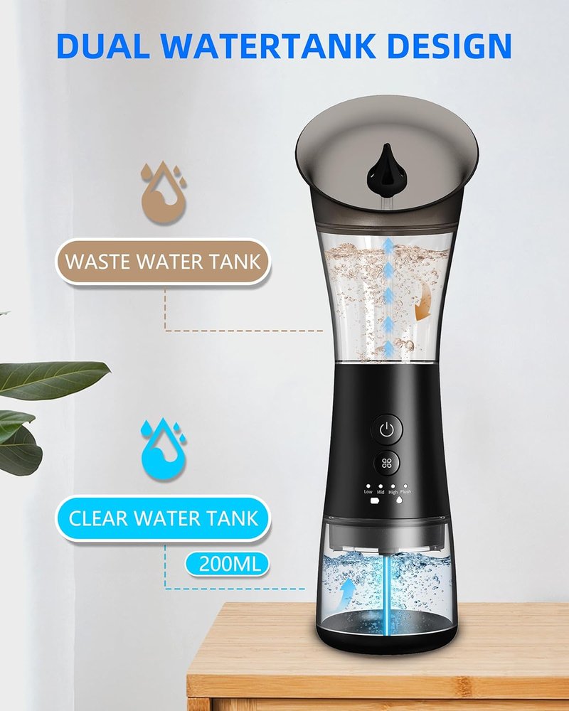 Ear Wax Removal Kit - VINIPO Electric Rechargeable Ear Cleaner with 4 Cleaning Modes & Sewage Tank | Safe Ear Irrigation System