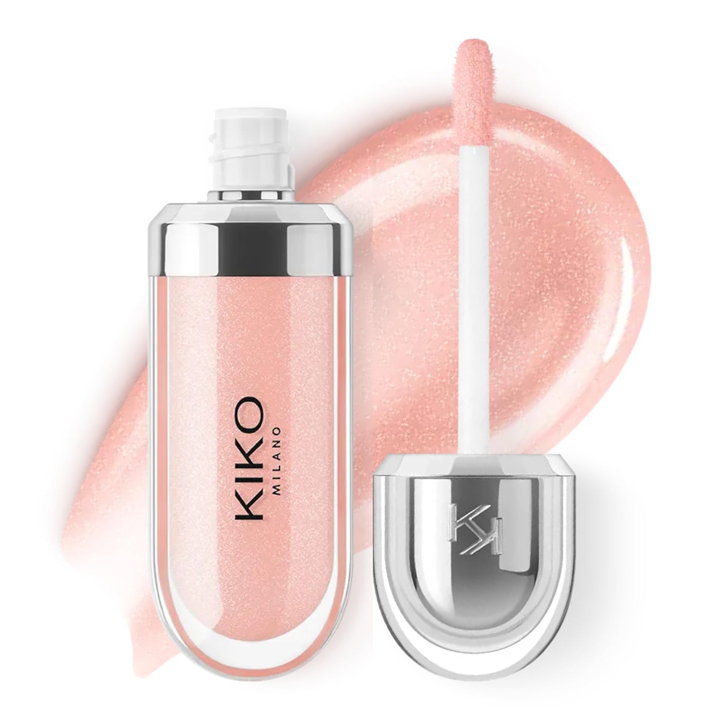 Kiko Milano 3D Hydra Lip Gloss – High Shine, Hydrating, Plumping, Non-Sticky, Moisturizing Lip Makeup – 06 Candy Rose – 6.5ml