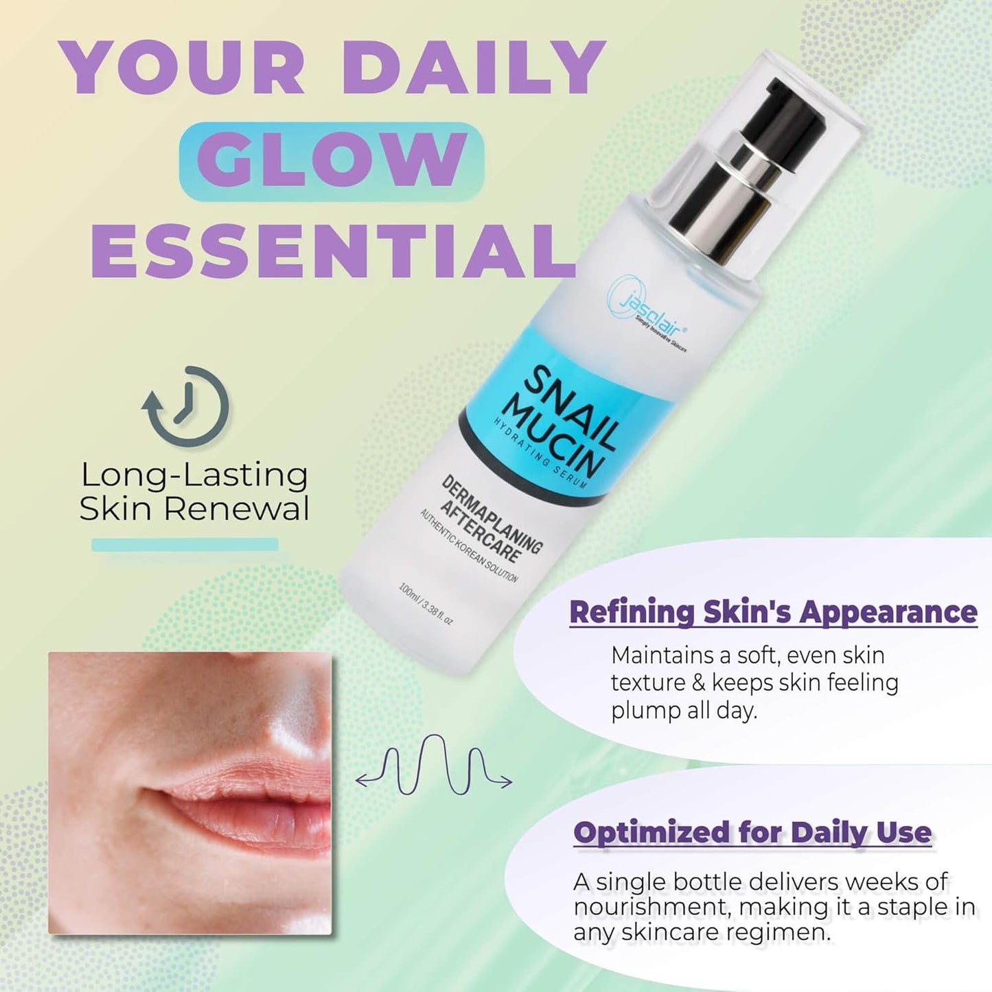 Complete Dermaplaning Skincare Kit - 9 Precision Razors, Pre-Treatment Face Oil & Snail Mucin Serum for Glowing Skin